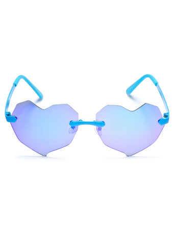 Lovelii Blue Heart Sunglasses