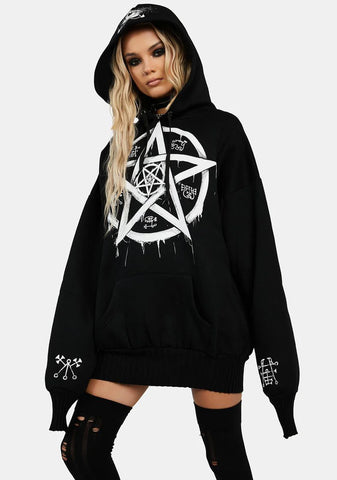All Seeing Spirit Oversized Pullover Hoodie