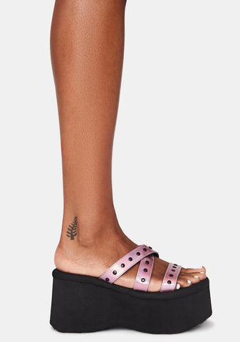 Pixie Goth Beach Platform Sandals