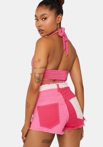 Couldn't Be Sweeter Patchwork Shorts