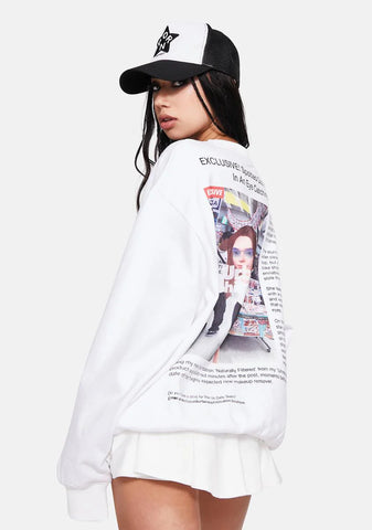 USdaily Graphic Crewneck Sweatshirt
