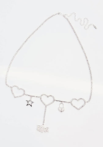 Spoiled With Riches Rhinestone Belly Chain