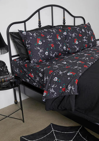 Skeletal Sleigh Sheet Set
