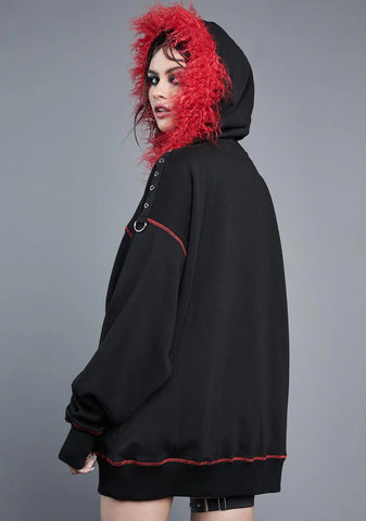 Nocturnal Moonlight Oversized Hoodie
