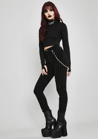 Fallen Idol Striped Jeans