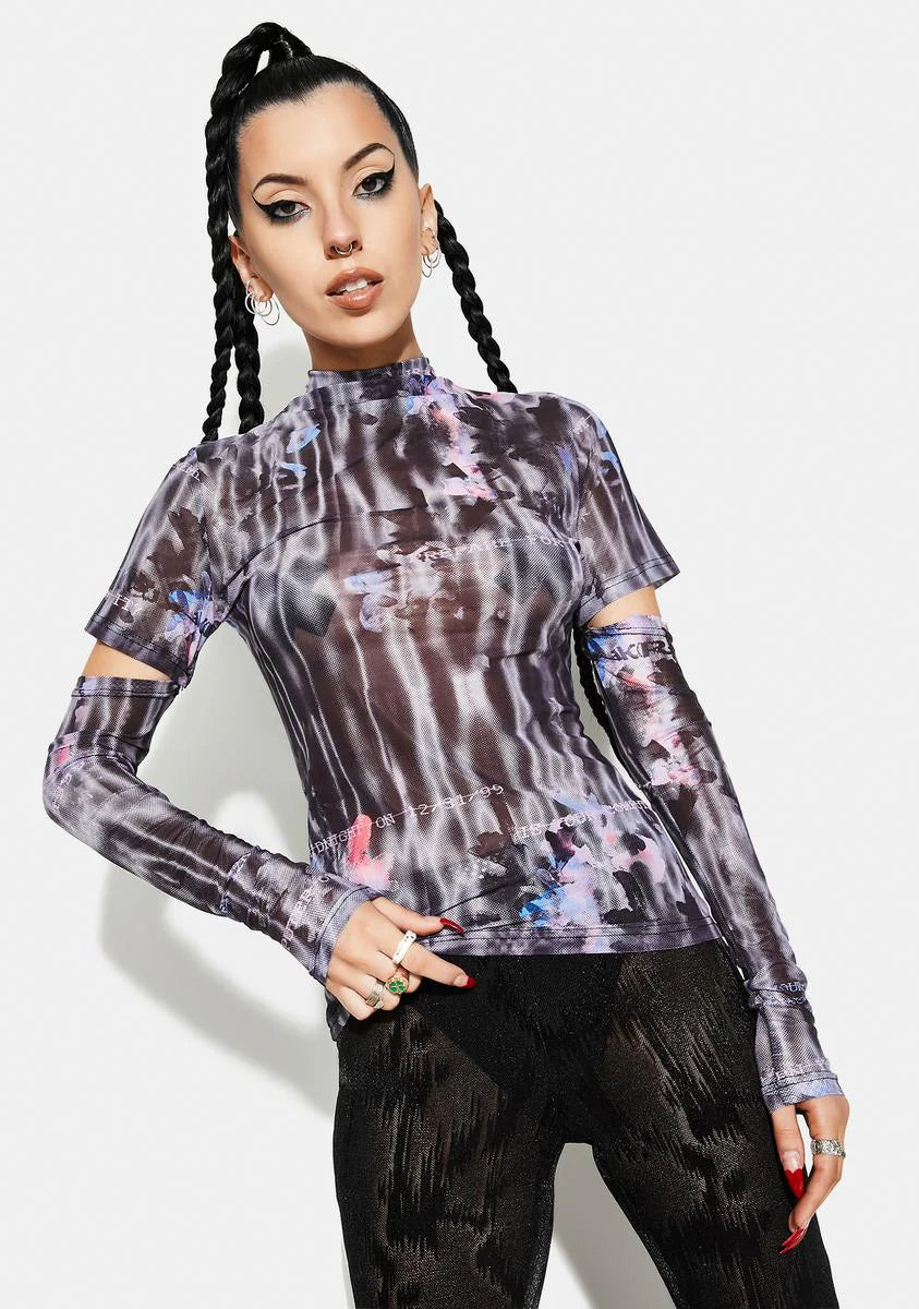 Millennium E-Worm High Neck Mesh Top