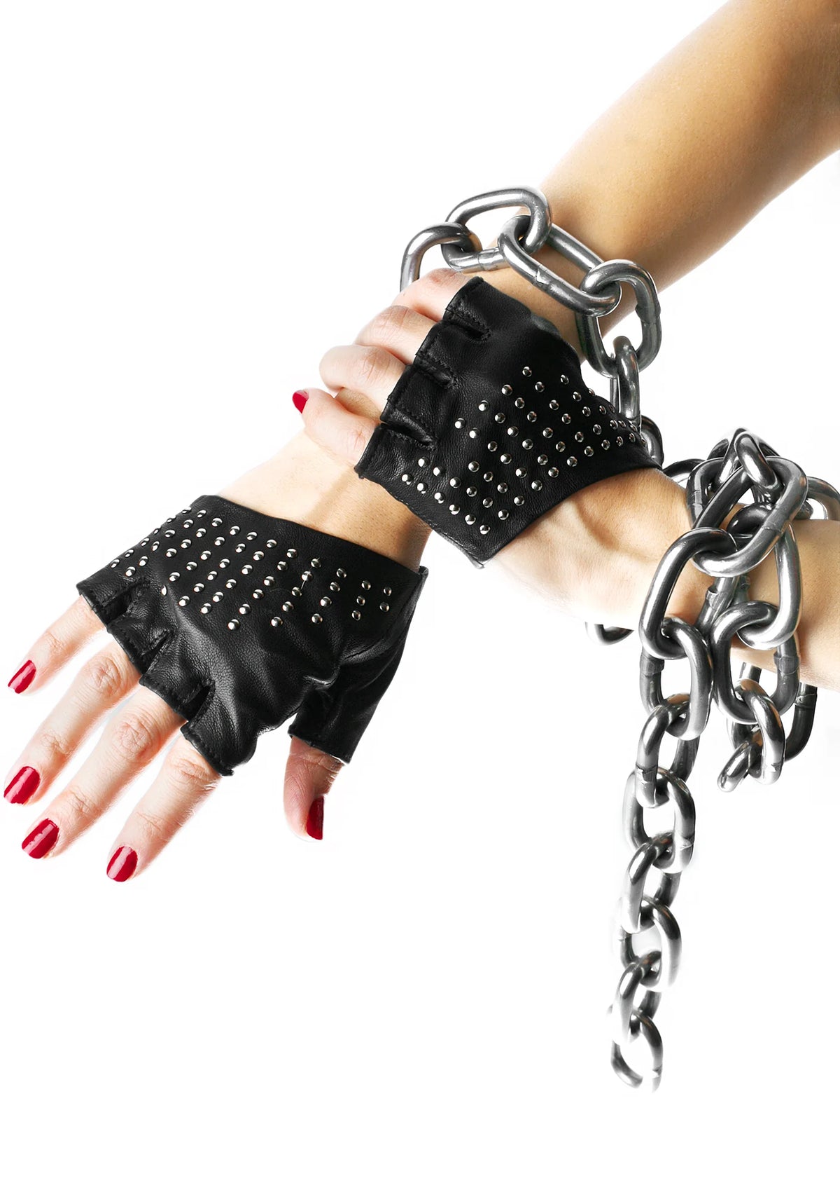 Studded Half Gloves