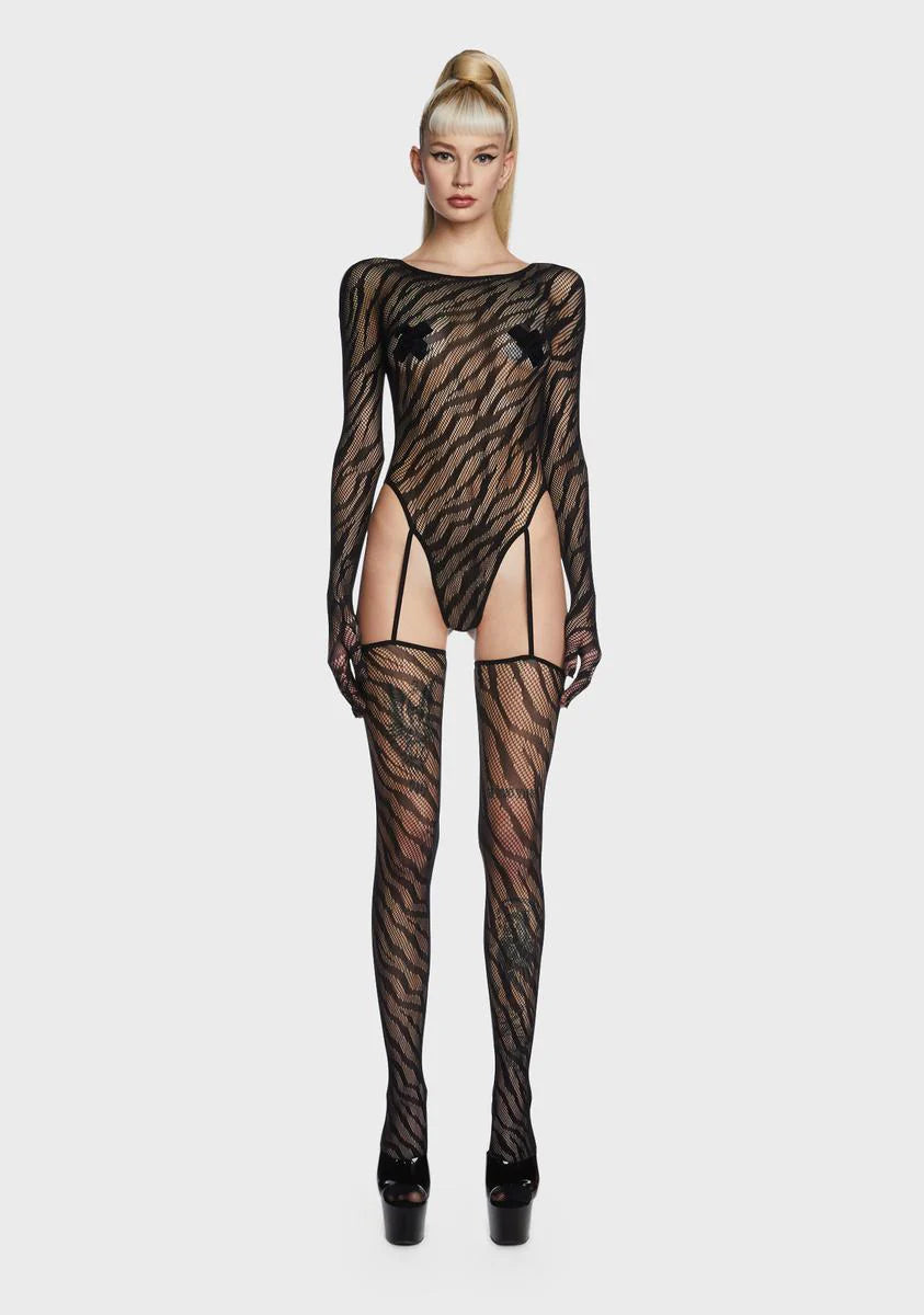 Simply Unhinged Fishnet Bodystocking