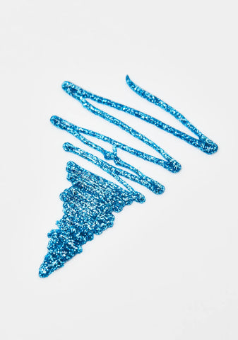 Pastel Blue Glitter Mark Gel