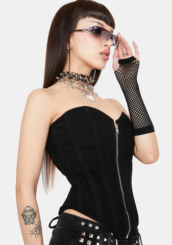 Caught Off Guard Corset Top