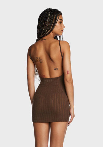 Cocoa Doesn't Phase Me Mini Dress