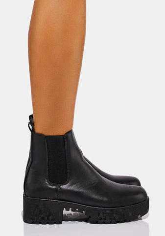 Set You Up Platform Chelsea Boots