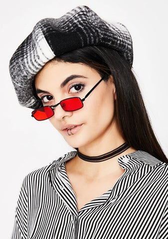 Street Smartie Plaid Beret