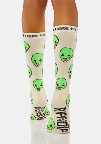 We Out Here Alien Crew Socks