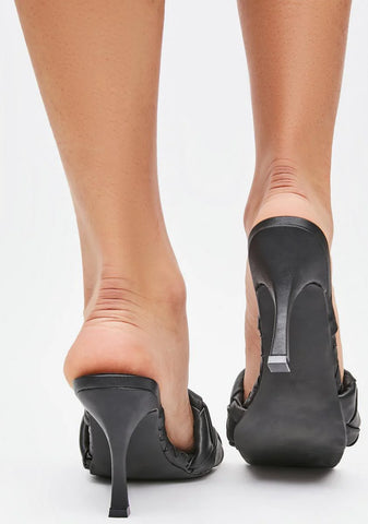 Noir We Go Way Back Kitten Heels