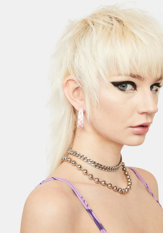 Right Channels Checkered Earrings