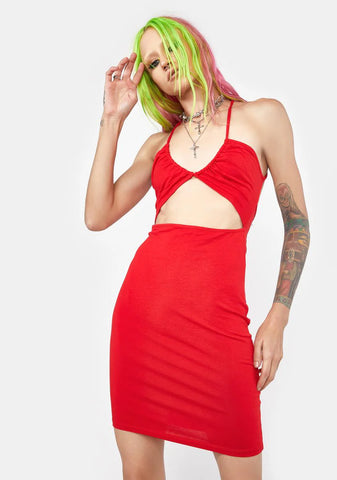 Hot Late Nights Cutout Mini Dress