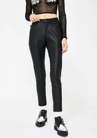 Faux Leather Pants