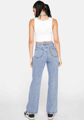 It's All Casual Button Jeans