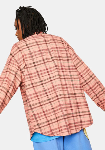 Peach Flannel Jacket