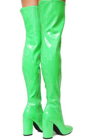 Slime Time Thigh High Boots