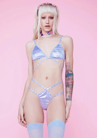 Stars Dance Satin Lingerie Set