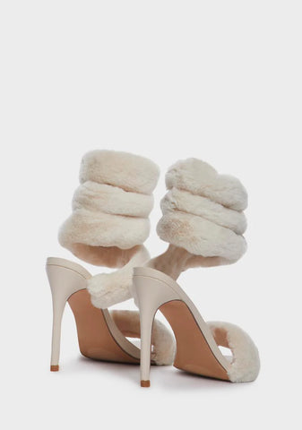 Winter Queen Furry Heels
