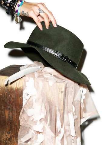 Buckle Up Hat - Dark Green