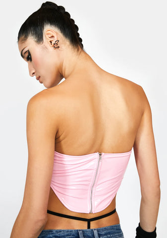 Bubblegum Fierce Delights Vinyl Bustier