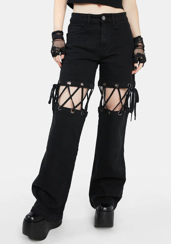 Tame The Night Cut-Out Pants
