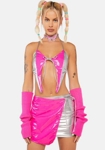 Rave Planet Mini Skirt