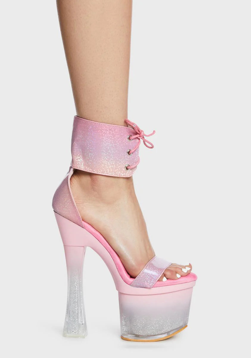 Pink Shagela-02 Platform Heels