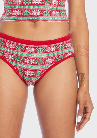 Xmas Weed Knit Underwear