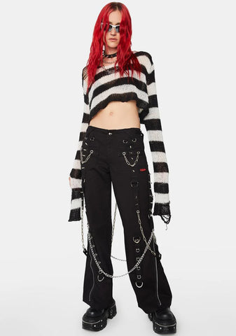 U-Chain Spiked Pants