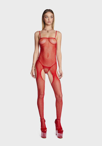Hot New Tricks Crotchless Bodystocking