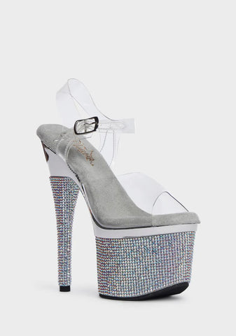 Esteem-708DM Rhinestone Heels
