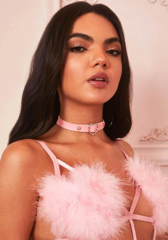 Sweet Serious Relationship Heart Choker