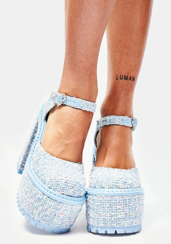 Casual Friday Tweed Mary Janes