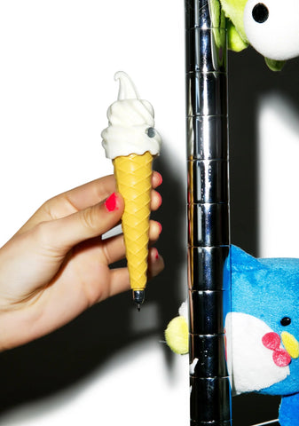 Soft Serve Ice Cream Pen - Yellow