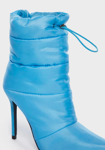 Aqua Outside Looking In Heeled Boots