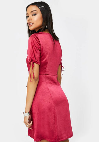 Cherry Guenette Satin Dress