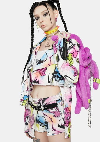 Let's Cause Chaos Moto Jacket