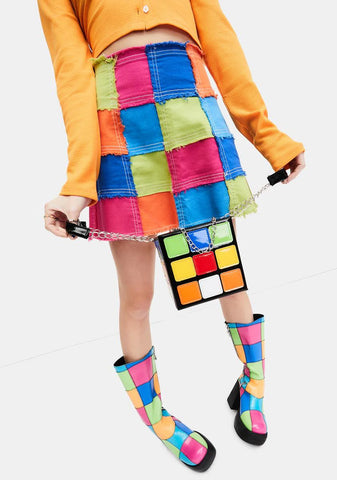 Can't Solve Me Rubik's Cube Handbag