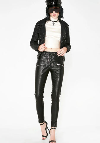 Pandemonium Lace-Up Pants