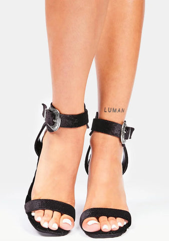 White Archie Slip On Heels