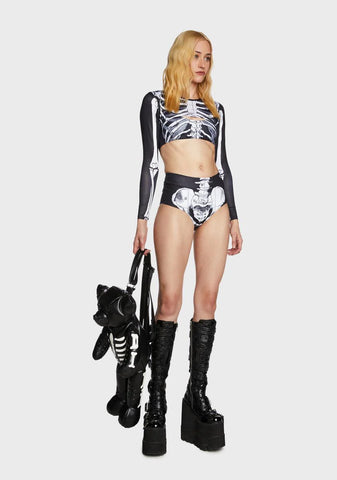 Skeleton Surf Bikini Set