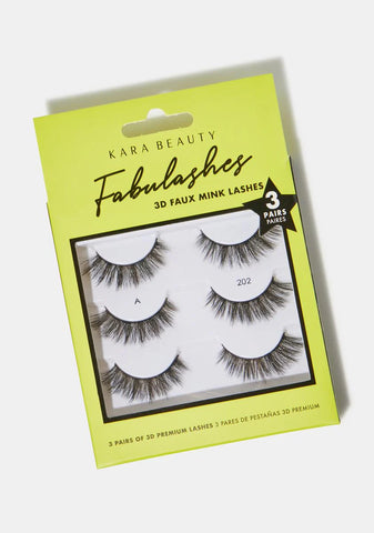 KA3202 Fabulashes 3D Faux Mink Lash Pack