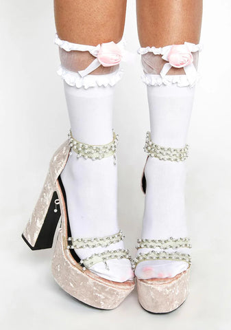 Baby Love Awaits Crew Socks