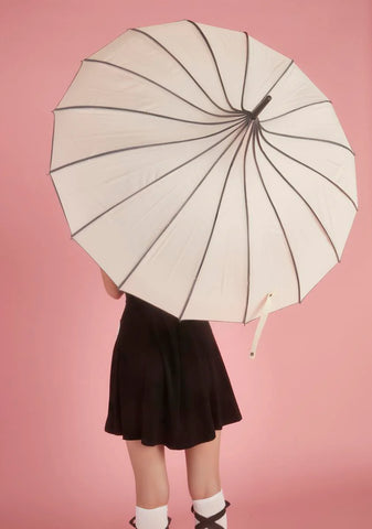 Cream My Fair Lady Pagoda Umbrella
