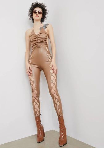 Born Again Vegan Leather Catsuit